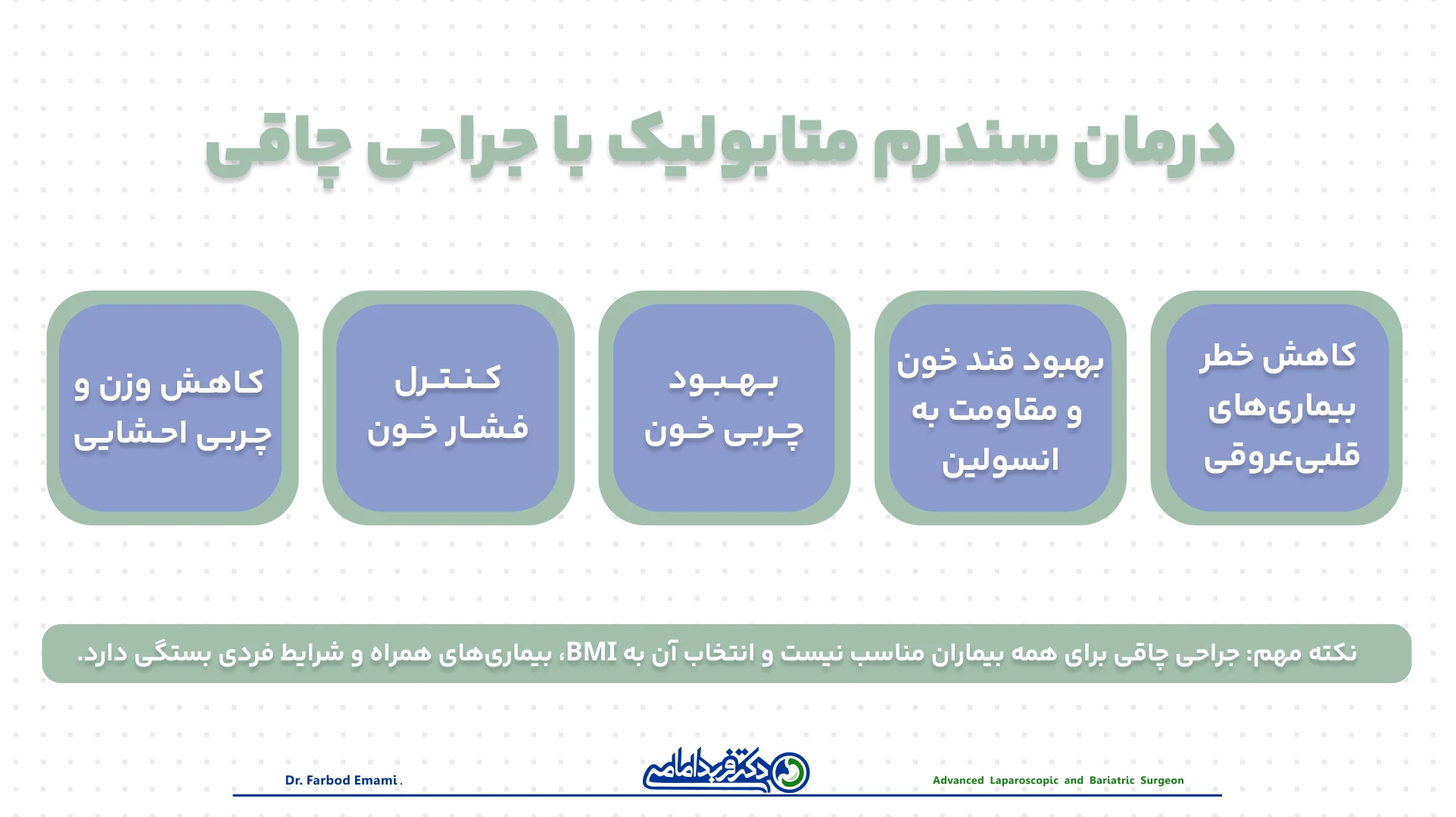 درمان سندرم متابولیک با جراحی چاقی 