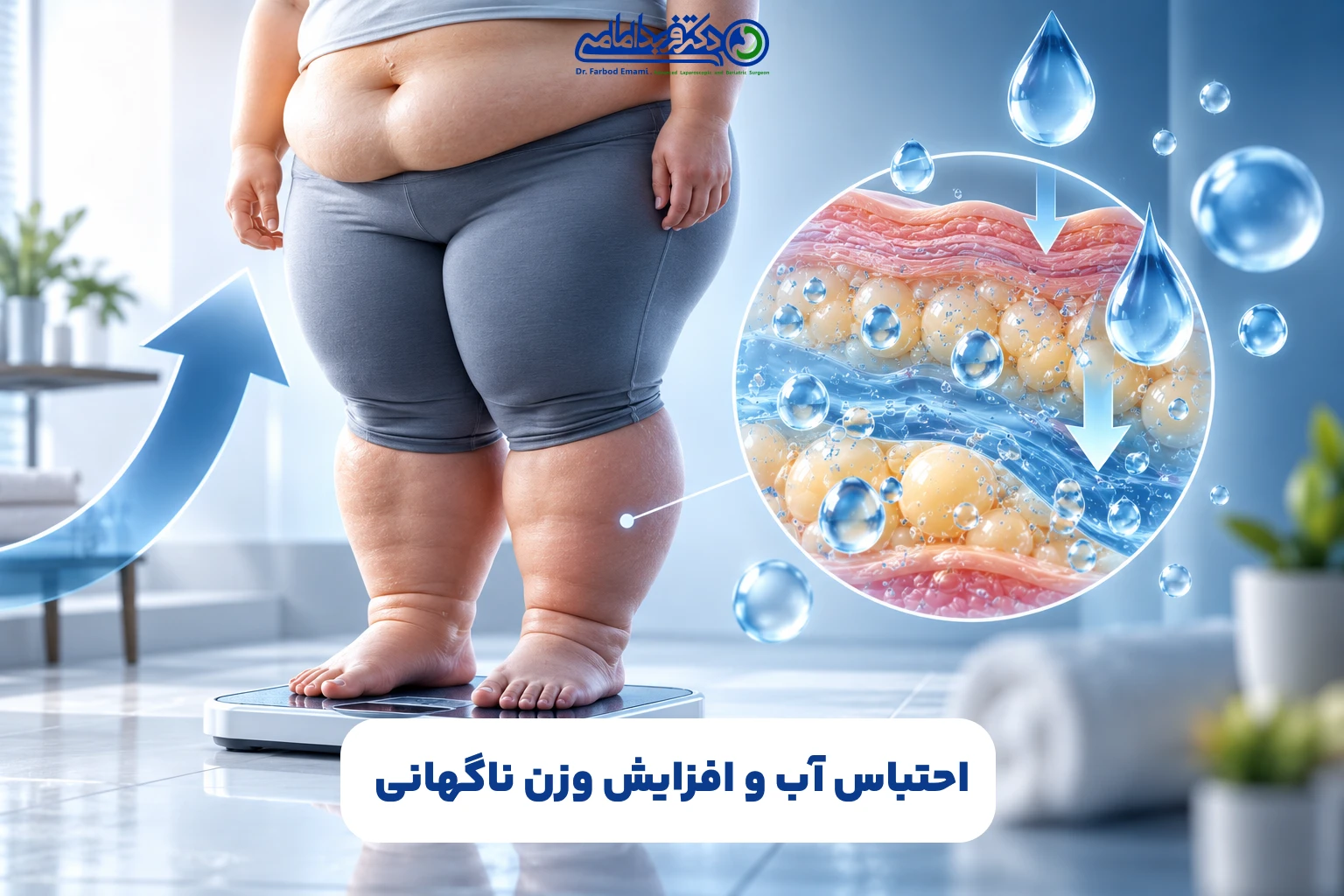 احتباس آب و افزایش وزن ناگهانی
