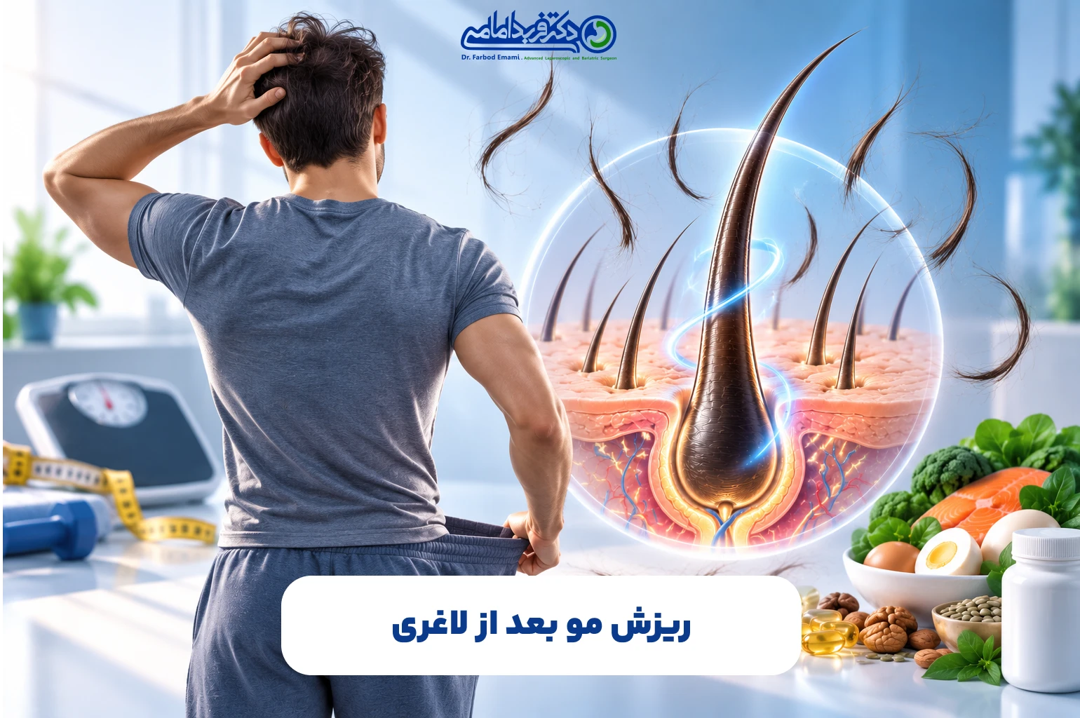 ریزش مو بعد از لاغری